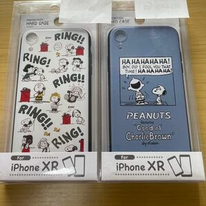 iPhone XR カバー　スヌーピー 携帯　ハードケース　SNOOPY 2点セット