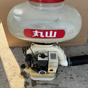 丸山 動力散布機 MD6010 背負式 リコイル タンク容量 25L 1キロ剤対応 混合25:1 動散 薬剤 肥料 農薬 現状品の画像1