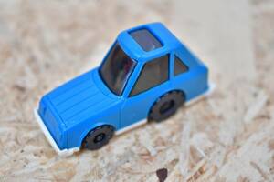 昭和　レトロ　当時物　グリコ　玩具　大きいサイズ　ミニカー　車　カラー　ブルー　青　ホワイト　白