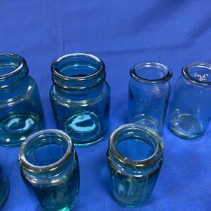 ガラス瓶 まとめて 昭和レトロ 空瓶 気泡 アンティーク ガラスインテリア ビンテージ コレクションの画像3