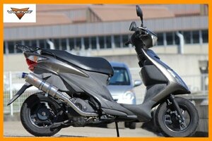 Valiente アドレスV125S CF4MA バイクマフラー O2センサー対応 スパルタ チタンソリッド マフラー カスタム バリエンテ スズキ v-201-sp1