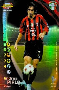 Football Champions 2004-05 NO.48 Andrea Pirlo Foil Card