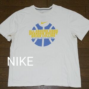 NIKE　プリントTシャツ　2XL 白系　N2404