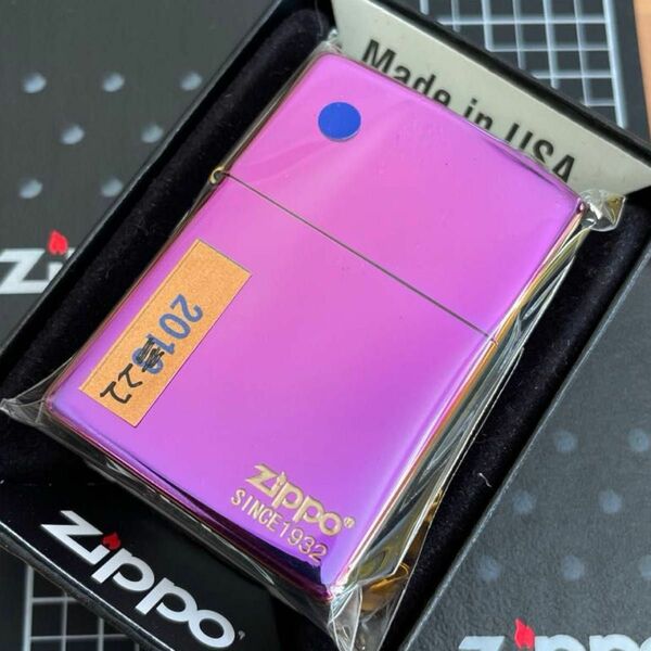 【未使用品】zippo2022年vintage ピンクレインボー ハイポリッシュ オイルライター