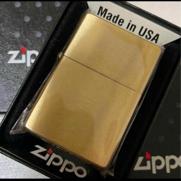 【未使用品】zippo 2023年ゴールド 1937レプリカ復刻版フラットトップ オイルライター