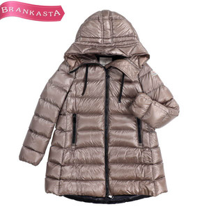 MONCLER/モンクレール SUYEN B20934931949 53052 レディース ダウンコート ロングダウンジャケット 0 S 茶系 [NEW]★61BE76