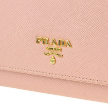 PRADA/プラダ 1MH132 レディース 二つ折り長財布 ロングウォレット サフィアーノレザー ロゴ ピンク [NEW]★41RB40_画像3