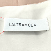 【美品】LALTRAMODA/ラルトラモーダ ワンピース ノースリーブ バイカラー タイト 42 ベージュ オフホワイト [NEW]★61DG71_画像8