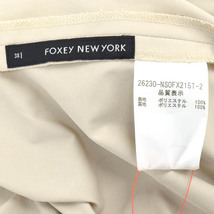 【美品】FOXEY NEW YORK/フォクシーニューヨーク MILLY Dress 26230 ワンピース ノースリーブ 38 ベージュ [NEW]★61DH32_画像7