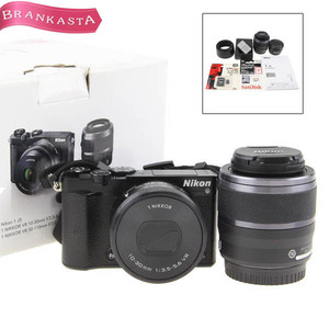 Nikon/Nikon 1 J5 Double Zoom Lens Kit Camer SLR Camera 10-30 мм f/3,5-5,6 и 30-110 мм f/3,8-5,6 черный [новый] ★ 62DB07