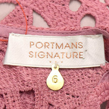 【美品】 PORTMANS SIGNATURE ワンピース ドレス タイト アメリカンスリーブ 総レース 6 XS～S相当 ピンク [NEW]★61DK87_画像7