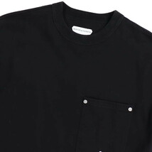 BOTTEGA VENETA/ボッテガヴェネタ メンズ 半袖 Tシャツ トップス ポケット 綿 ドロップショルダー 丸首 XS 黒 [NEW]★61DN62_画像2