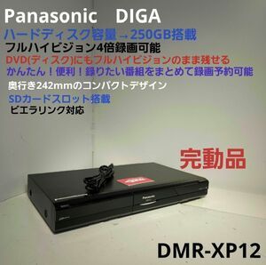 Panasonic DIGA DMR-XP12　250GB搭載DVDレコーダー