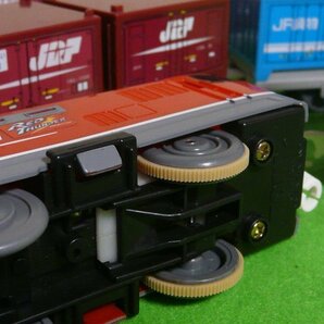 美品！大盛●プラレール JR貨物★ＥＦ５１０形 電気機関車 レッドサンダー★コンテナ車両５両牽引 簡易清掃 整備点検 走行確認◎の画像8