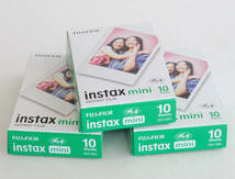 クリックポスト送料185円 富士フイルム チェキフィルム instax mini film 10枚入りｘ3個（1Px3=30枚） 期限2025年12月 インスタックスミニ_画像1