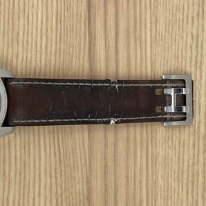 HAMILTON ハミルトン カーキ フィールド デイト クリーム文字盤 シースルーバック SS 革ベルト AT腕時計 H705450 の画像9