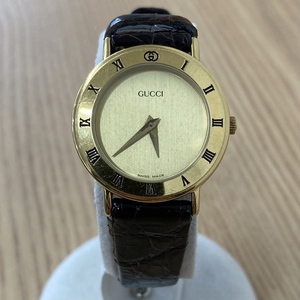 GUCCI　グッチ　3000.2.L　腕時計　ブラウン　レディース　ウォッチ