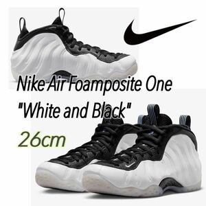 Nike Air Foamposite One White and Blackナイキ エアフォームポジット ワン ホワイト アンド ブラック（DV0815-100）白26cm箱無し