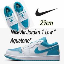 Nike Air Jordan 1 Low “Aquatone”ナイキ エアジョーダン1 ロー アクアトーン（553558-174）白青29cm箱あり_画像1