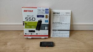 【超美品】バッファロー SSD-PUT1.0U3-BKC 外付けSSD 1TB PS5/PC/TV録画 対応 スティック型