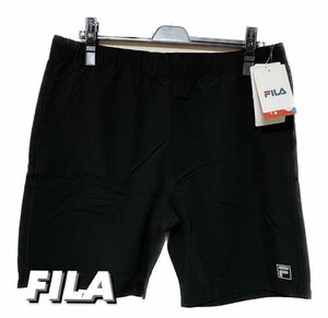 【新品】FILA ズボン　ハーフパンツ　LL 黒　ブラック