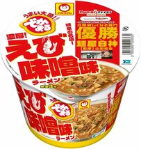 東洋水産 マルちゃん でかまる 濃厚！えび味噌味 ラーメン 133g x 12個_画像1