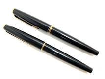 ■ MONTBLANC/モンブラン 万年筆 おまとめ2点 320 ペン先 585 筆記用具 文房具 ブラックカラー ゴールドカラー (47084A5)_画像2