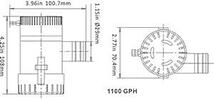 LOOKGOU ビルジポンプ 12V 小型 水中 ポンプ 1100GPH 適応 ホース 内径 28.5 mm ハイパワ_画像4