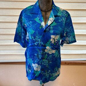 Рубашка Aloha Sunmari Fashions '90 -е годы, сделанные старой одеждой США, Гавайи