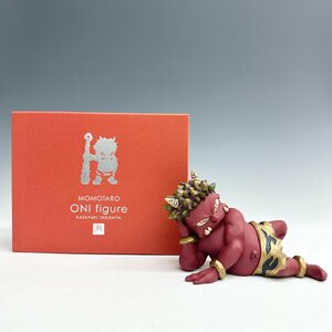 N 9未使用保存品 人気作者 瀧下和之「赤鬼」限定152/320 MOMOTARO ONI Figure フィギュア オブジェ 鬼人形 専用箱 証明書付