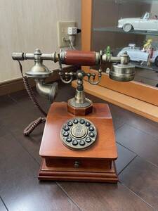  ornament .. put only also stylish drawer attaching retro antique push type telephone machine collector interior 