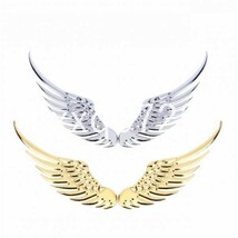 LA016: ★人気★天使の翼ステッカー　3D 車のステッカー　装飾　エンブレム　自動車ステッカー　デカール　天使の羽_画像3