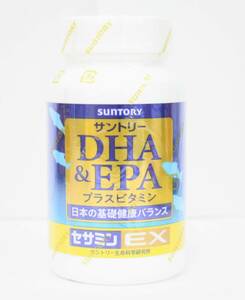 21 未開封 サントリー DHA&EPA プラスビタミン セサミンEX 2025.12/L12A+TP 240粒 1本