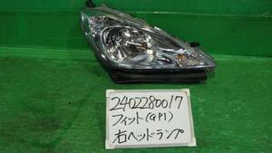 フィット DAA-GP1 右ヘッドランプASSY ハイブリッド 10THアニバーサリー B568M P9604