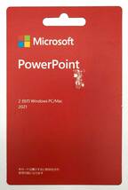 【Microsoft】Microsoft PowerPoint 2021 for Mac/Windows 2台のPC カード版 正規品【S796】_画像1