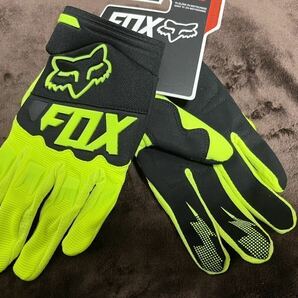 M 黄 イエロー FOX RACING フォックス グローブ手袋 バイク モトクロス オフロード MX 防護手袋 レーシング MTB イエロー春 夏 秋の画像1