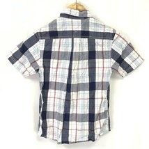 トミーヒルフィガー/TOMMY HILFIGER★半袖シャツ【男の子6-7/水色系/light blue系/タータンチェック】Tops/Shirts◆BH663_画像2