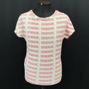 メルシーボークー/mercibeaucoup★半袖カットソー/Ｔシャツ【1/メンズS/赤/red/シグネチャー柄】ブランド名プリント/Tops/Shirts◆BH672