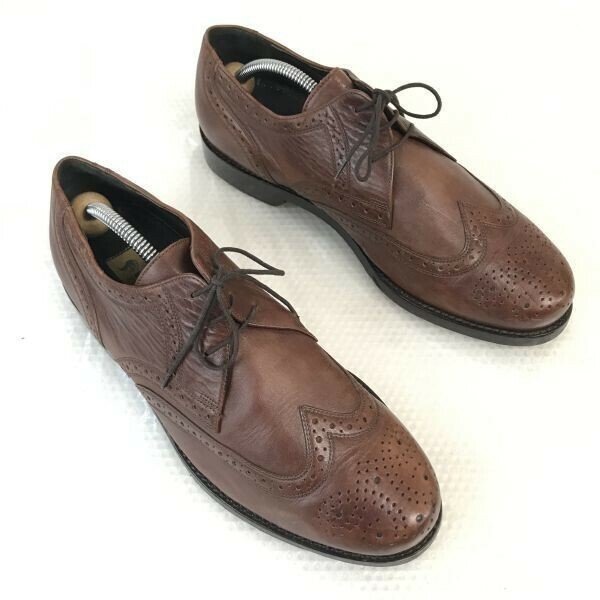 70s-80s/Vintage☆アポロ/APOLLO (旧 ハインリッヒ ディンケラッカー☆ウイングチップ【8/26.5/茶/BROWN】ビジネス/靴/dress shoes◇bJ-78