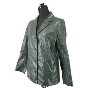  Bay cruise *La Totalite/ La Totalite * cow leather / leather jacket / coat [ lady's M degree / dark olive ]Jackets/Jumpers*zBH298