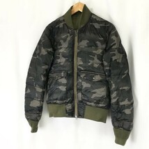 ベース コントロール/BASE CONTROL★MA-1 ＆カモフラ リバーシブル/70％ダウンジャケット【メンズS/カーキ＆迷彩】Coat/Jumper◇cBH618_画像5