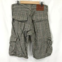 リーバイス★503/千鳥格子柄/ハーフパンツ【メンズ31インチ/股下34cm/革パッチ/ベージュ/beige】Pants/Trouser◇cBH681_画像1