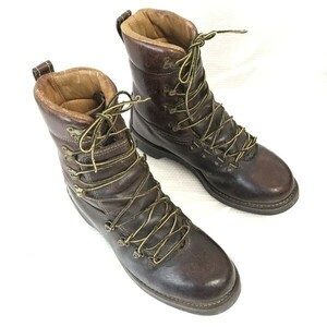70s-80s?/Vintage*Herman Survivors/ "Хаманн" * натуральная кожа / mountain ботинки / походная обувь [9/26.5-27.0/ чай /BROWN]Shoes*CWB79-1
