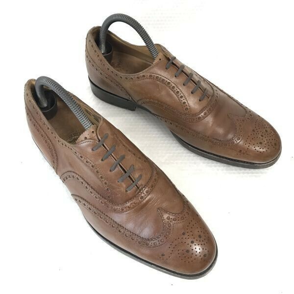 ビンテージ☆リーガル/REGAL Heritage☆本革/フルブローグ/ウイングチップ【26.0/茶/BROWN】内羽根式/ビジネス/dress shoes◎bE-191