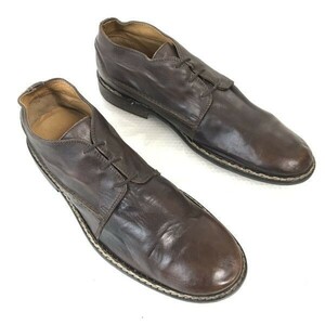 イタリア製/職人ハンドメイド☆ジョンバルベイトス/John Varvatos☆本革/チャッカブーツ【9/27.5/茶/BROWN】ビジネス/dress shoes◎bE-32