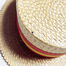 ミント! 50's STETSON 59CM SELECT BOATER HAT セレクト ボーター ハット ステットソン カンカン帽 パナマ PANAMA STRAW ストロー VINTAGE_画像5