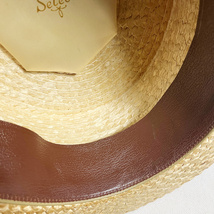 ミント! 50's STETSON 59CM SELECT BOATER HAT セレクト ボーター ハット ステットソン カンカン帽 パナマ PANAMA STRAW ストロー VINTAGE_画像9