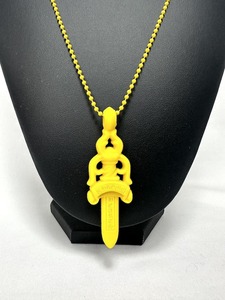 CHROME HEARTS DAGGER PENDANT Yellow クロムハーツ ダガー ペンダント ネックレス シリコン イエロー 20786465