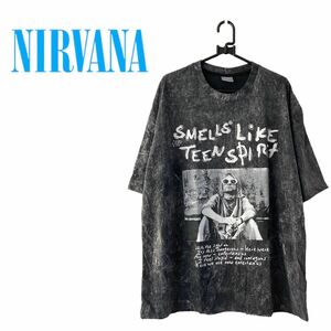 Nirvanaニルヴァーナ　カートコバーン　バンドTシャツ ヴィンテージブリーチ加工　ロックアメカジ