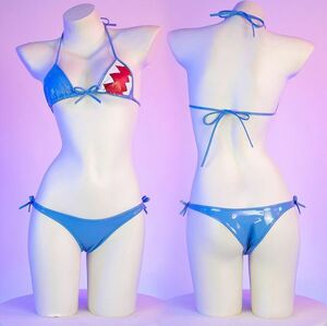  most new work super sexy Gawr Gura uniform bikini ... ultra lustre enamel baby doll ero underwear contest underwear costume play clothes costume 113